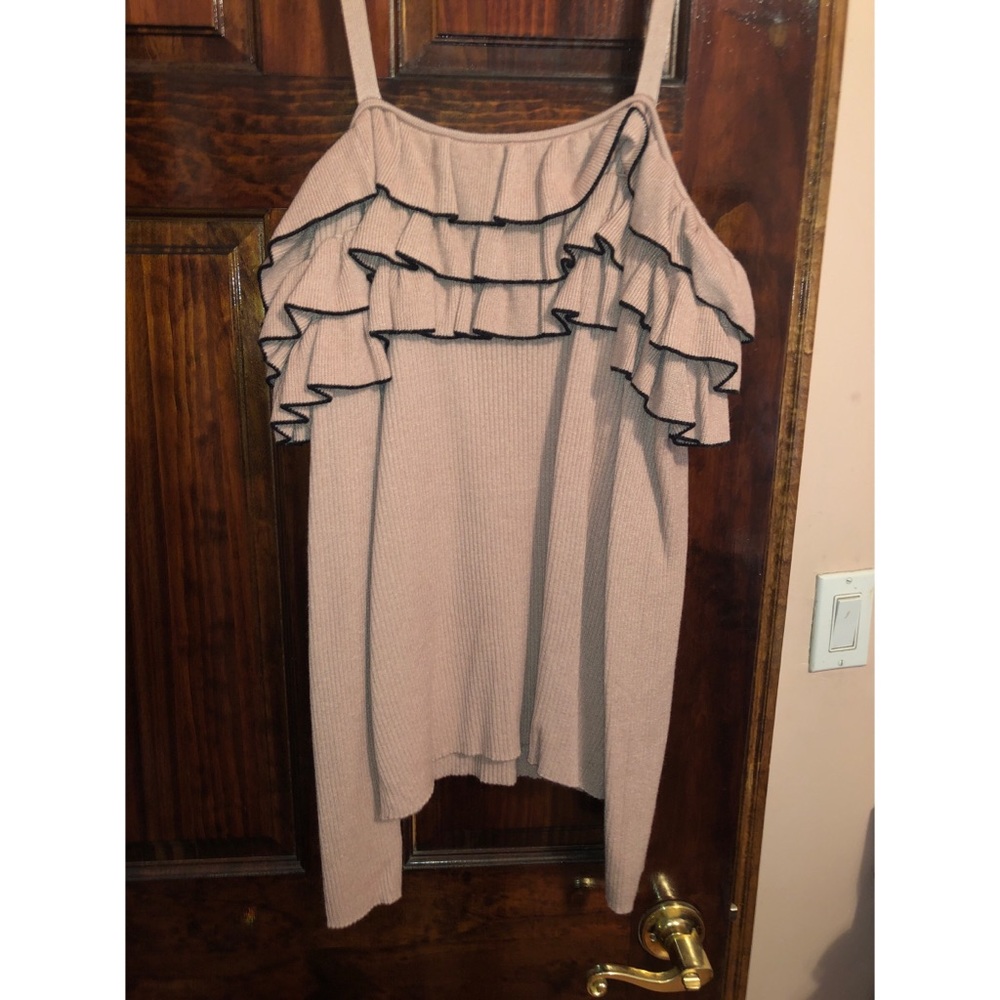 Plus size off the shoulder sweater